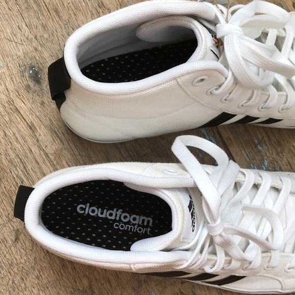 Adidas NEW WITH TAGS High-Top Sneakers Classic Mid Bravada 2.0 Cloudfoam Comfort - Picture 3 of 12